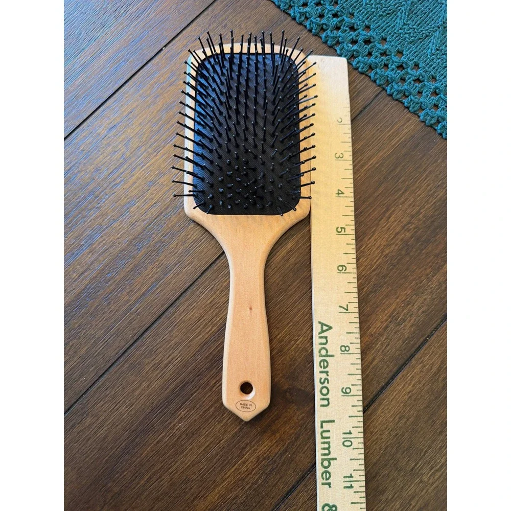 Norman Rockwell Saturday Evening Post Wooden Paddle Hair Brush Girl at Mirror